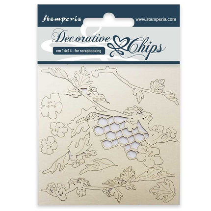 Decorative chips cm. 14x14 Poinsettia