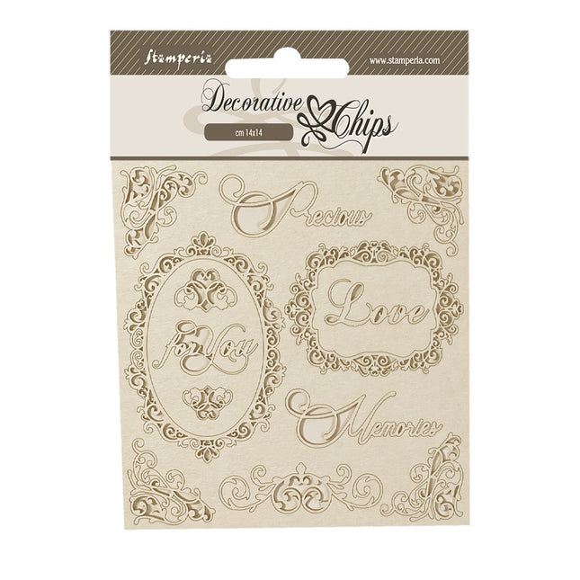 Decorative chips cm 14x14 - Precious frames