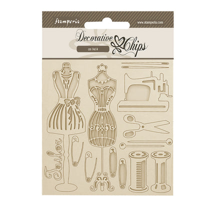 Decorative chips cm 14x14 - Brocante Antiques mannequin