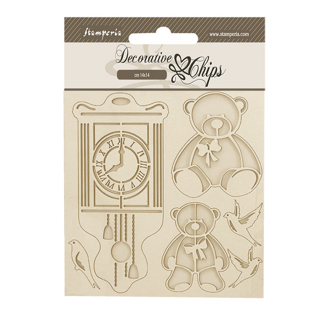 Decorative chips cm 14x14 - Brocante Antiques teddy bear