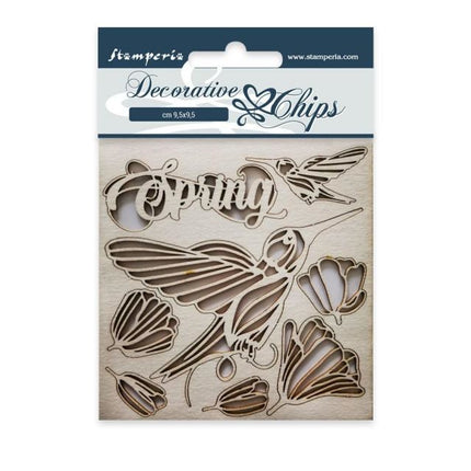 Decorative chips cm 9,5x9,5 Spring