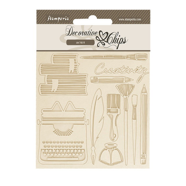 Decorative chips cm 14x14 - Create Happiness Secret Diary creativity