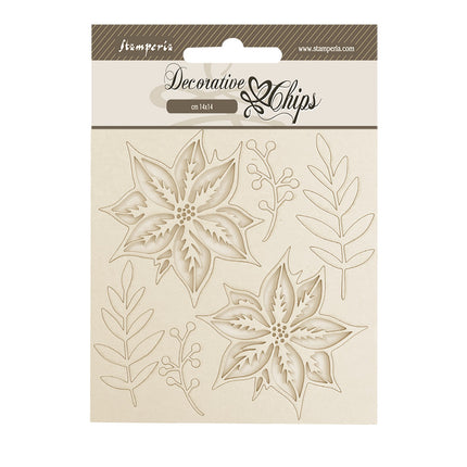 Decorative chips cm 14x14 - The Nutcracker poinsettia