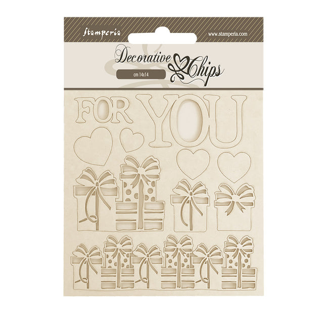 Decorative chips cm 14x14 - Gear up for Christmas for you