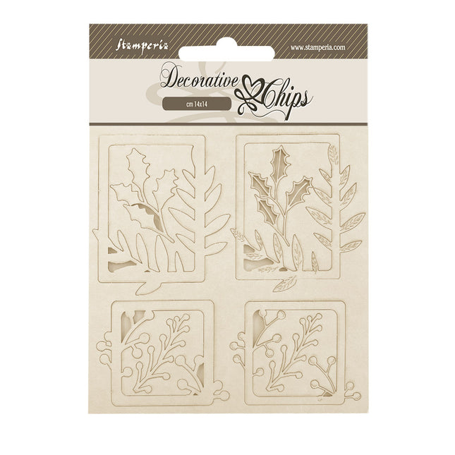 Decorative chips cm 14x14 - Gear up for Christmas 4 squares
