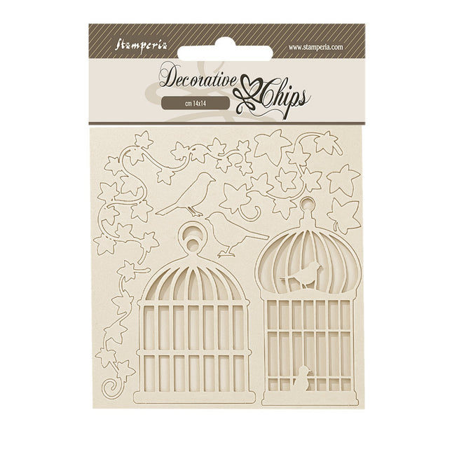 Decorative chips cm 14x14 - Golden Harmony cages