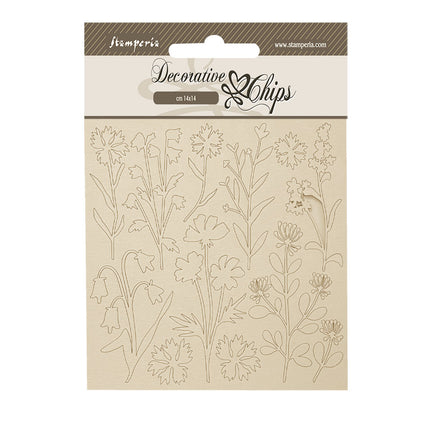 Decorative chips cm 14x14 - Forest flowers