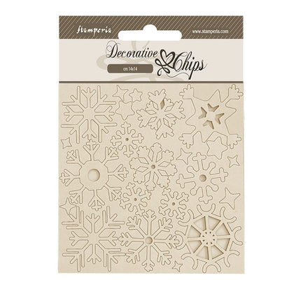 Decorative chips cm 14x14 - Create Happiness Dewdrops snowflakes