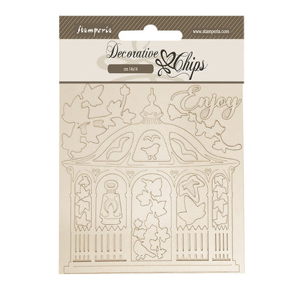 Decorative chips cm 14x14 - House of Roses gazebo