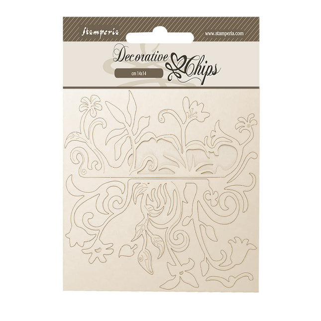 Decorative chips cm 14x14 - Hidden Grove pattern