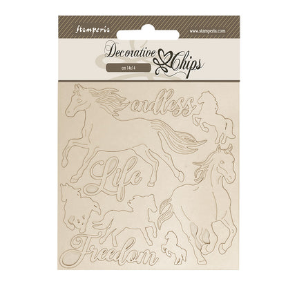 Decorative chips cm 14x14 - Silent Sea horses