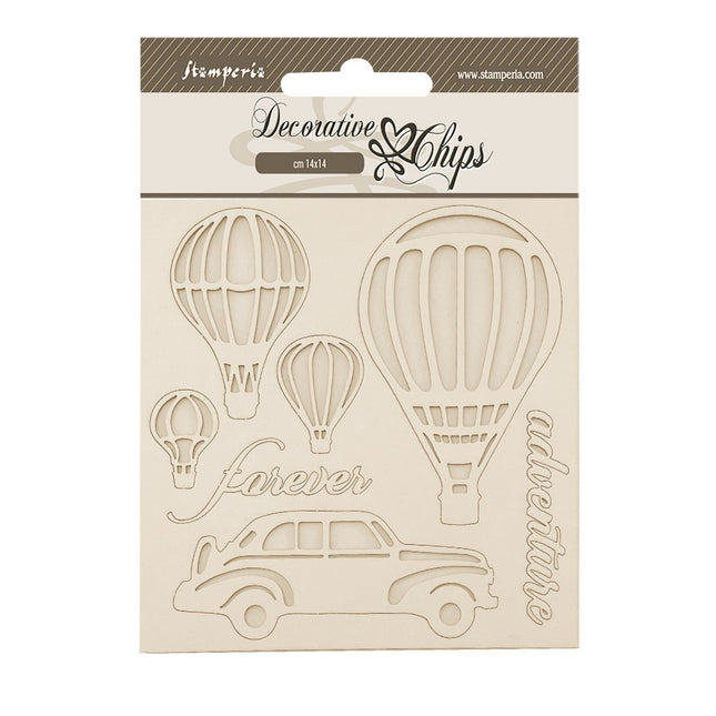 Decorative chips cm 14x14 - Timeless air balloons