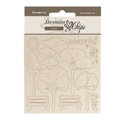 Decorative chips cm 14x14 - Silent Sea garden