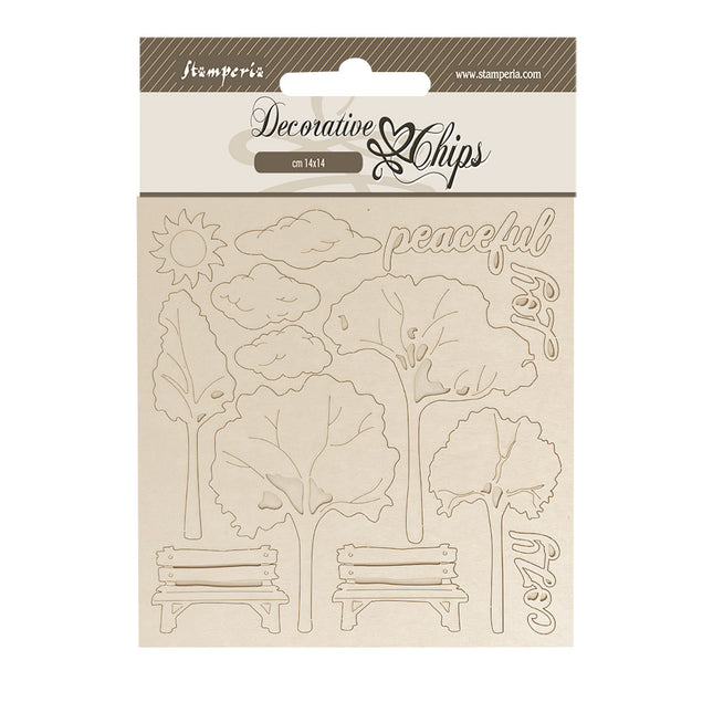 Decorative chips cm 14x14 - Silent Sea garden