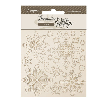 Decorative chips cm 14x14 - The Owl's House snowflakes