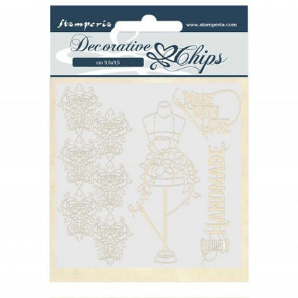 Decorative chips 14x14 cm - Threads
