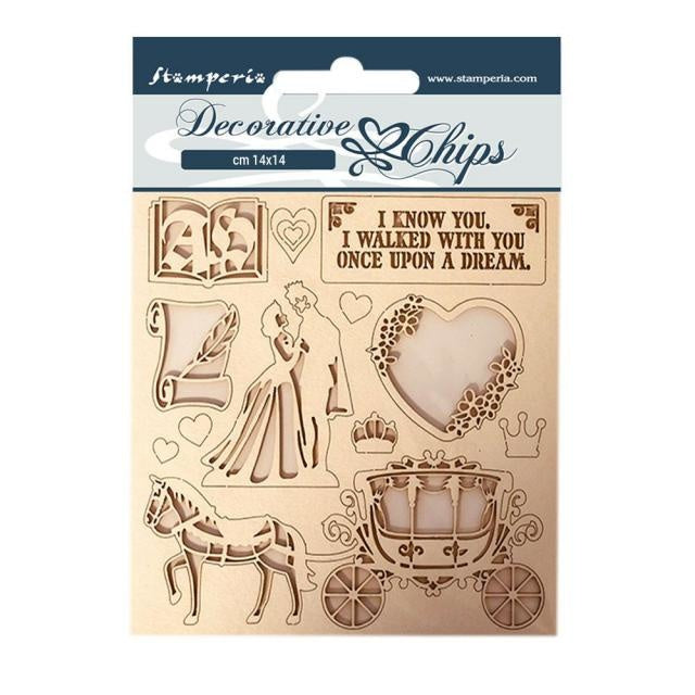 Decorative chips 14x14 Sleeping Beauty coatch