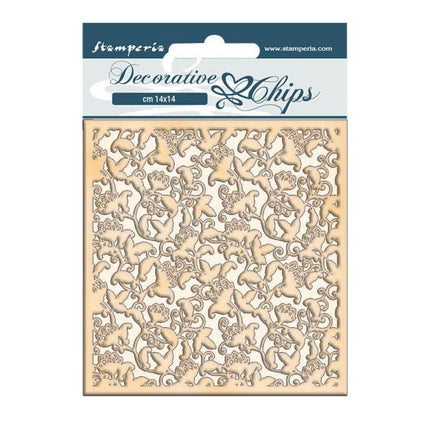 Decorative chips cm 14x14 - Winter Tales ramage