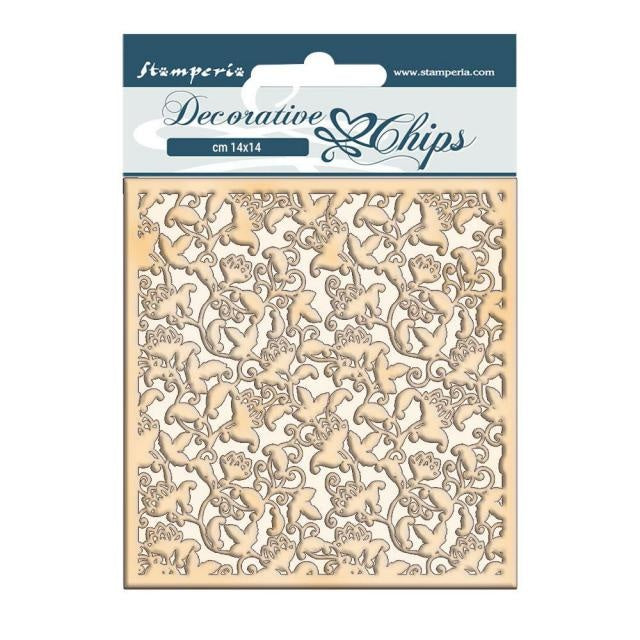 Decorative chips cm 14x14 - Winter Tales ramage