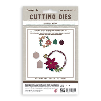 Cutting Dies for paper crafting A6 - Christmas wreath