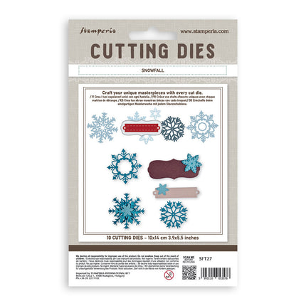 Cutting Dies for paper crafting A6 - Christmas snowfall