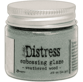 Distress embossing glaze Weathered wood