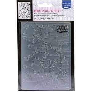Vaessen Creative • Embossing folder klaproosveld