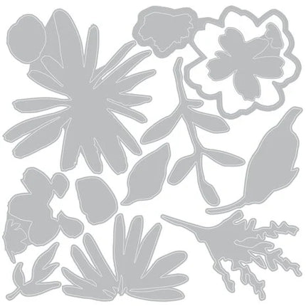 2D Texture Fades w/ Thinlits Die by Tim Holtz Vault Side-Order Floristry (1+11pcs)
