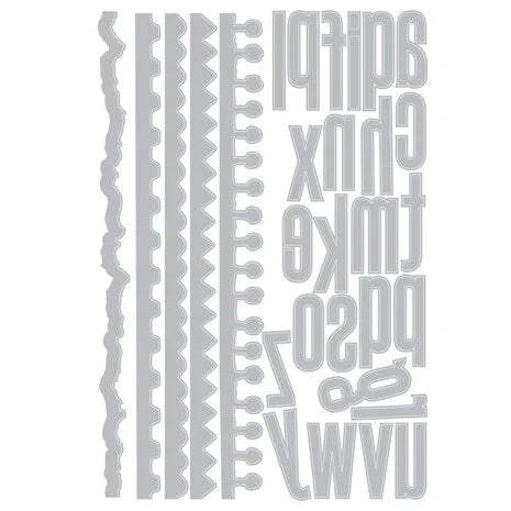 Thinlits Die by Tim Holtz Vault Edges (31pcs)