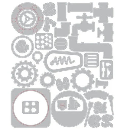 Thinlits Die by Tim Holtz Vault Industrial (37pcs)