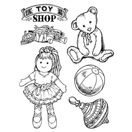 HD Natural Rubber Stamp 14x18 cm. Toy shop