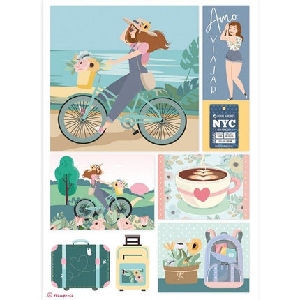 A4 Rice paper packed Bicycle