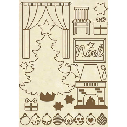 Wooden frames A5 size - Christmas home