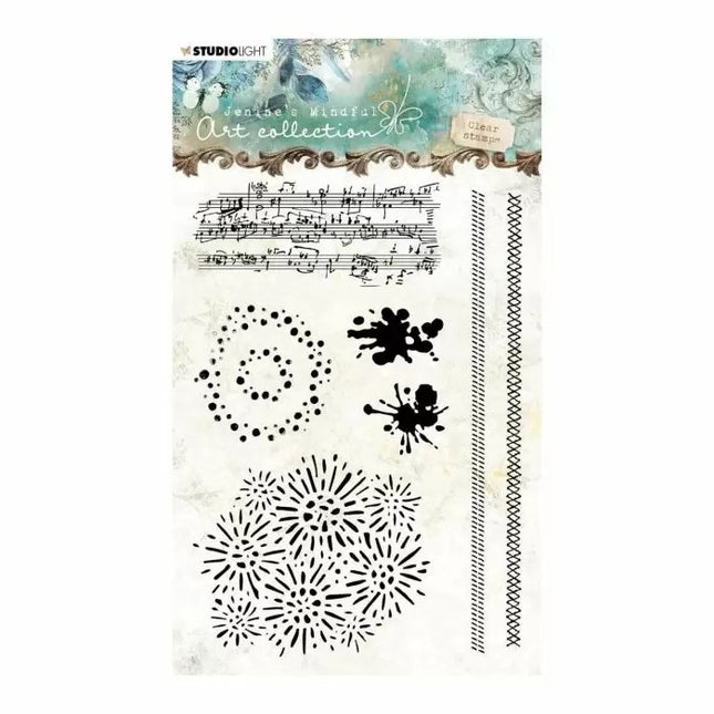 Studio Light • Clear stamp A6 Jenine's mindful art nr,03