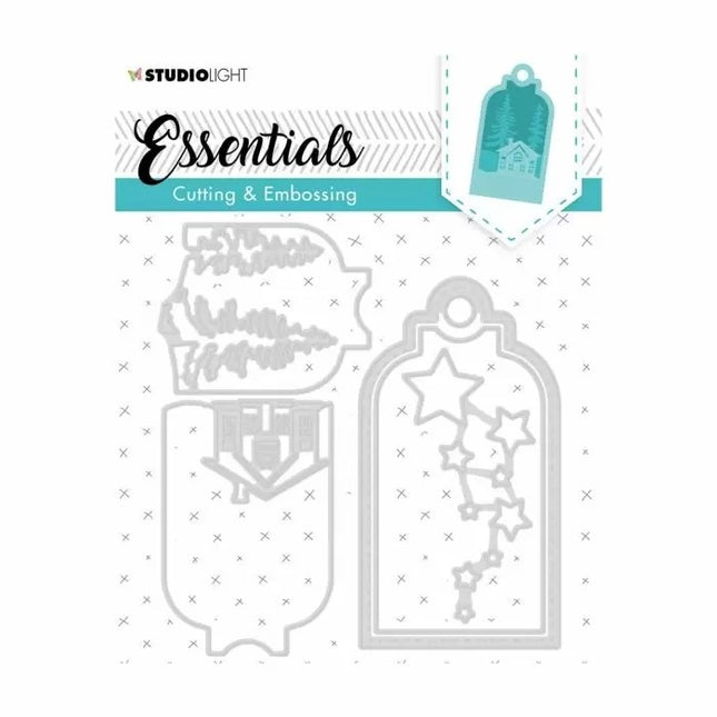 Studio Light • Essential cutting & embossing die Label 133x143mm nr.320