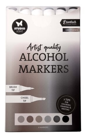 Alcohol Markers Greytones (SL-CO-MARK37)