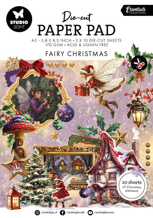 SL Die-cut Paper Pad Fairy Christmas Essentials nr.334