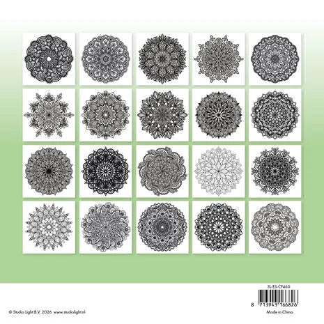 Coloring Pages 8x8 Inch Mandala (SL-ES-CP460)