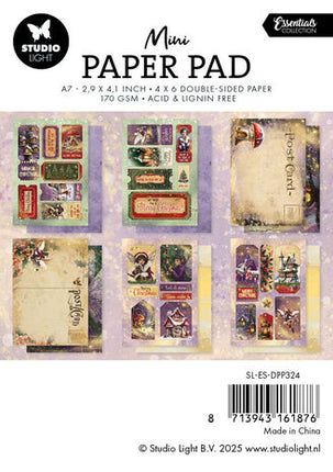 SL Mini Paper Pad Fairy Christmas Essentials nr.324