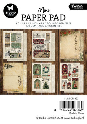 SL Mini Paper Pad Happy Holidays Essentials nr.323