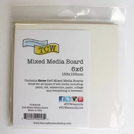 The Crafter's Workshop • Mixed media board 15,2x15,2cm