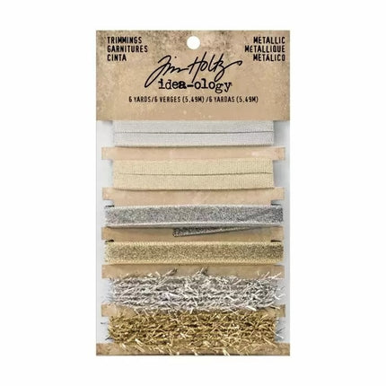 Idea-Ology • Tim Holtz Trimmings Metallic 6pcs