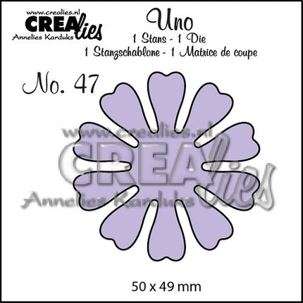 Crealies • Uno snijmal no.47 Bloemen 19