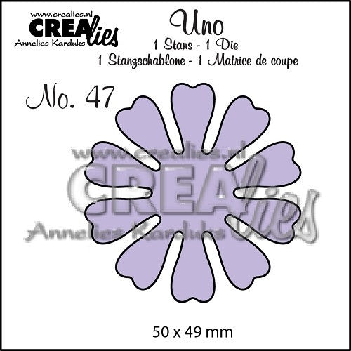 Crealies • Uno snijmal no.47 Bloemen 19
