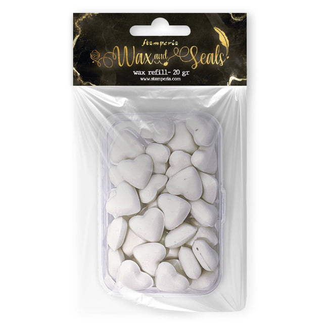 Wax Refill gr 20 Heart shape - Pearl white
