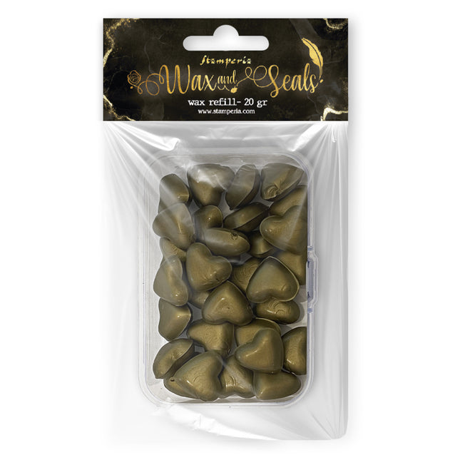 Wax Refill gr 20 Heart shape - Old gold