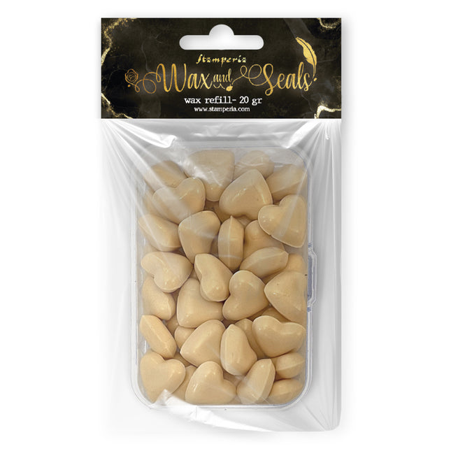 Wax Refill gr 20 Heart shape - Pastel peach