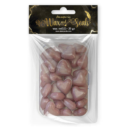 Wax Refill gr 20 Heart shape - Pearl pink