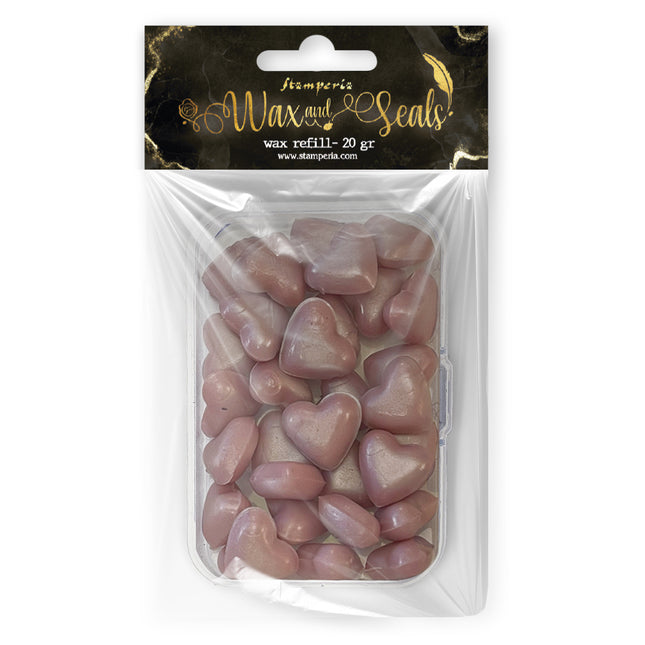 Wax Refill gr 20 Heart shape - Pearl pink