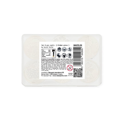Set  6 pcs seals diam cm  2,5 - Grove